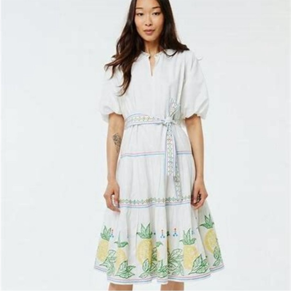 Roller rabbit valonia  pineapple Embroidered Dress
